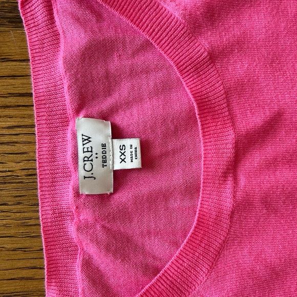 Pink J. Crew Teddie Sweater - Size xxs - Picture 2 of 2